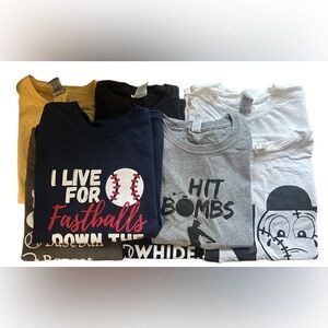 8 Baseball Youth Medium 10/12 TShirts